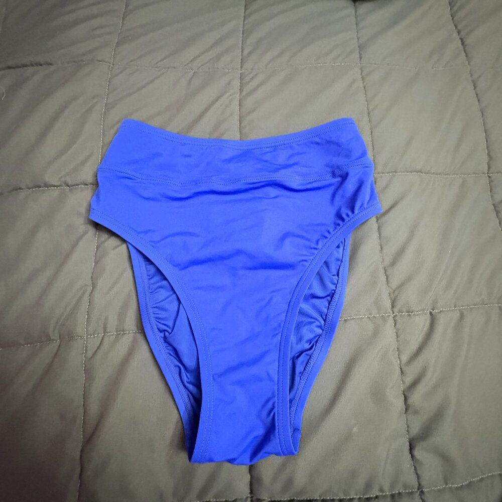 Lands End High Leg High Waisted Bikini Swim Bottoms - Size: XXS / XXXS (Altered) - Picture 1 of 9